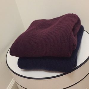 Set of 2 Men’s Tall Italian Yarn Sweaters